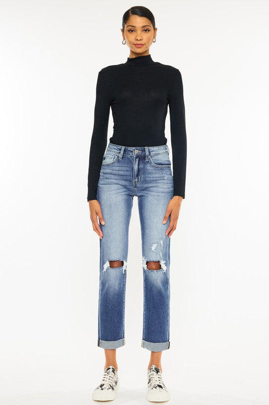 High Rise DistressJeans