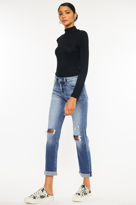 High Rise DistressJeans