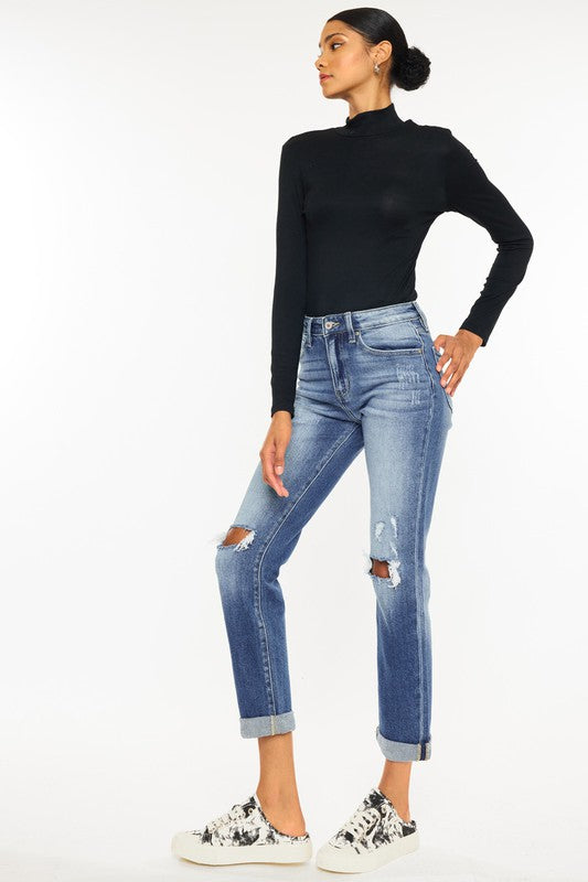 High Rise DistressJeans