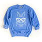 Bunny Face with Bowtie Graphic Sweatshirt