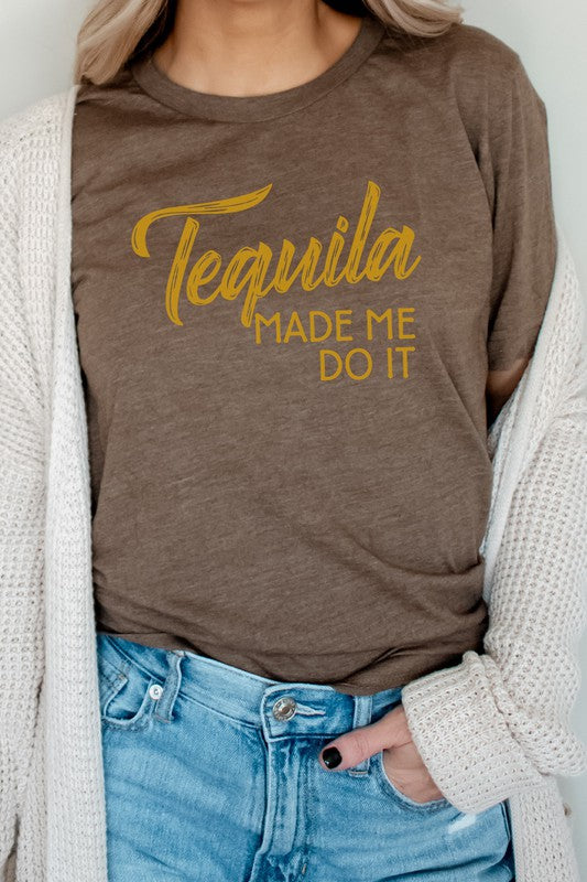 Tequila Made Me Do It Cinco De Mayo Graphic Tee