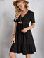 Full Size V-Neck Short Sleeve Dress