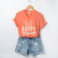 Hoppy Teacher Graphic V-Neck Tee