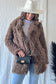 OPENFRONT LONG SLEEVE COLLARED FUR COAT FUR JACKET