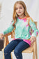 Girls Tie-Dye Twist Front Long Sleeve Top