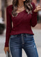 Wine Crisscross Sweater